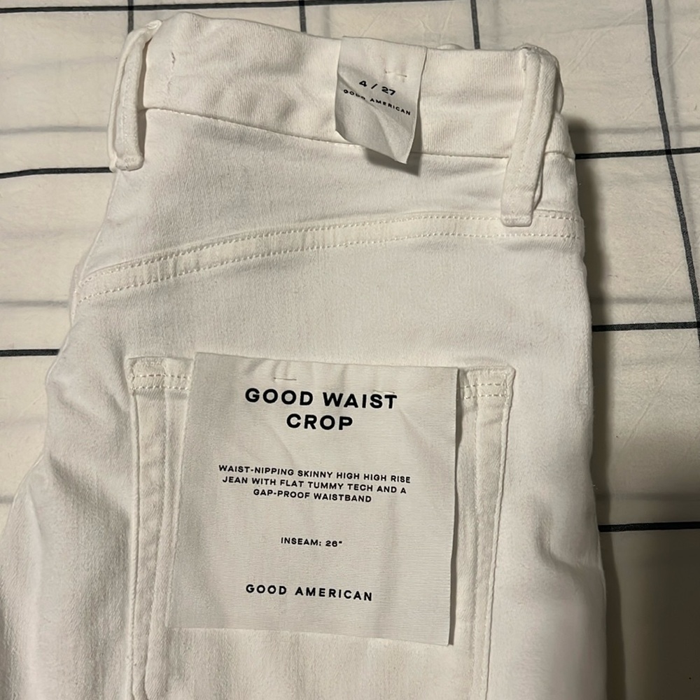 Good American Good Waist Crop Jeans